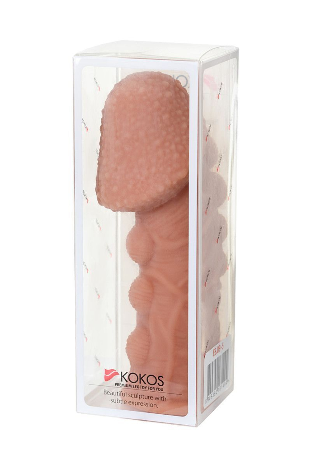 Насадка на фаллос с пузыриками, венками и ребристостью extreme sleeve 009 s-size - 12,7 см.