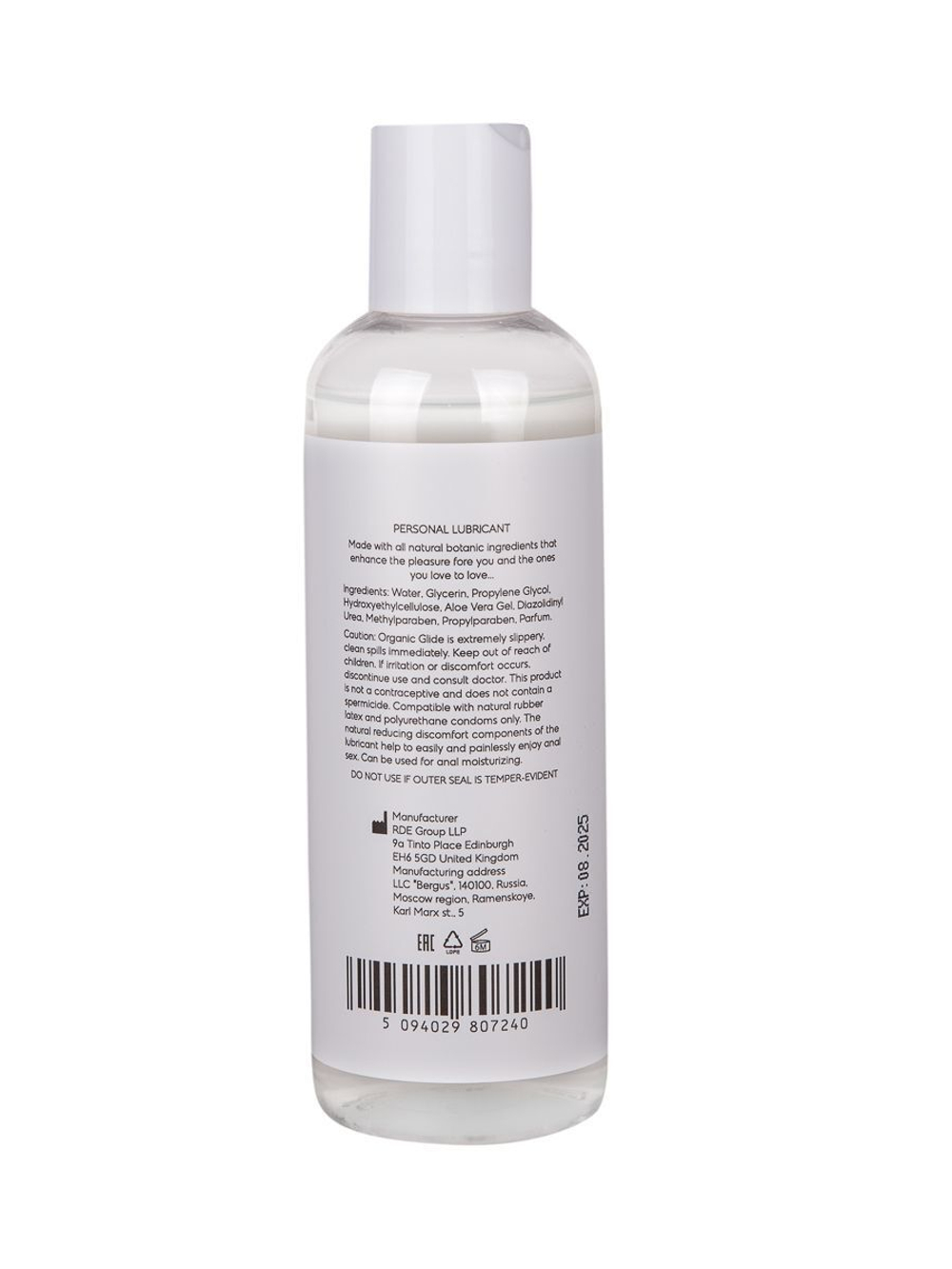 Анальный увлажняющий гель на водной основе OYO Personal Gel Aloe