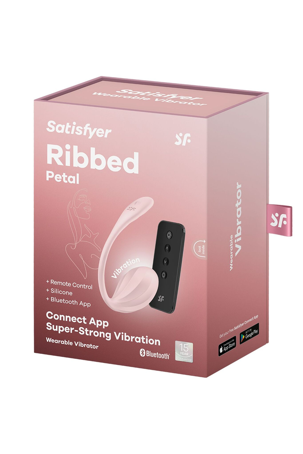 Виброяйцо ribbed petal с пультом ду