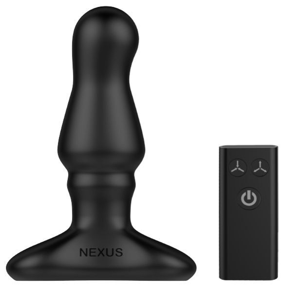 Черный вибростимулятор простаты nexus bolster - 12,3 см.