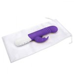 Фиолетовый массажер для g-точки slim shaft thrusting g-spot rabbit - 23 см.