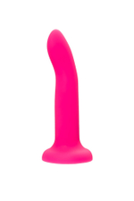 Ярко-розовый, светящийся в темноте фаллоимитатор sam glow - 17 см.