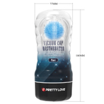 Прозрачный текстурированный мастурбатор Vacuum Cup Masturbator Planet
