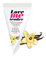 Съедобное согревающее массажное масло love me tender с ароматом