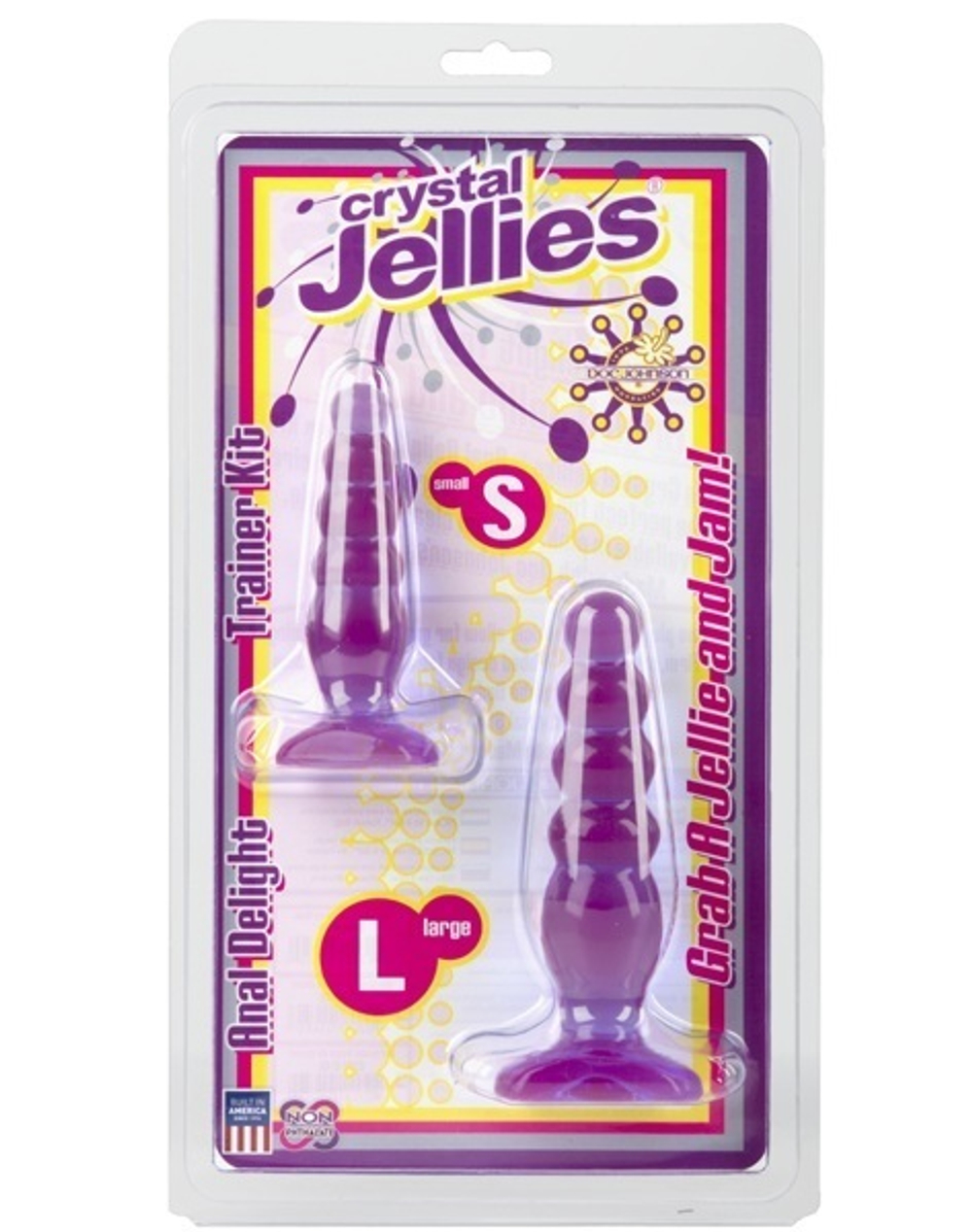 Набор из двух анальных втулок Crystal Jellies Anal Trainer Kit