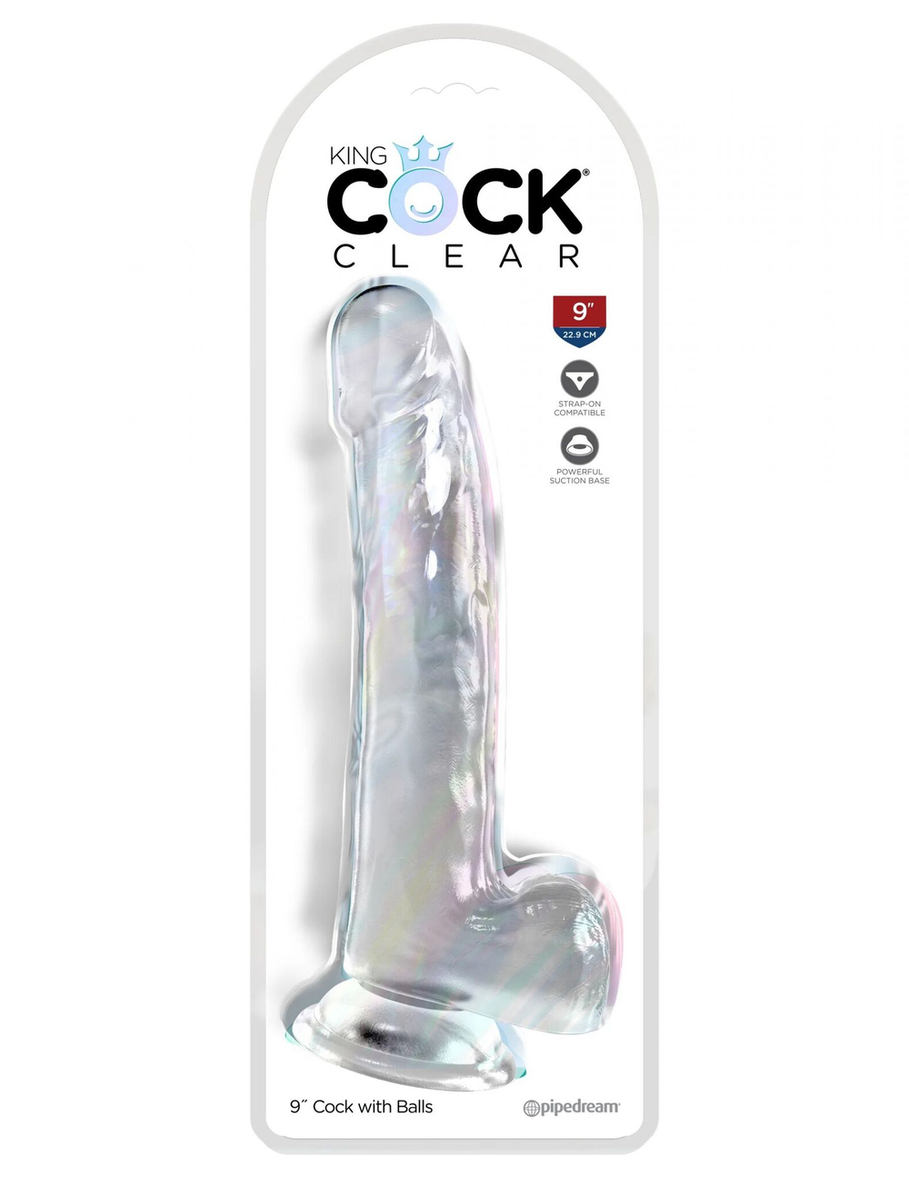 Фаллоимитатор с мошонкой на присоске 9’’ cock with balls - 24,8 см.