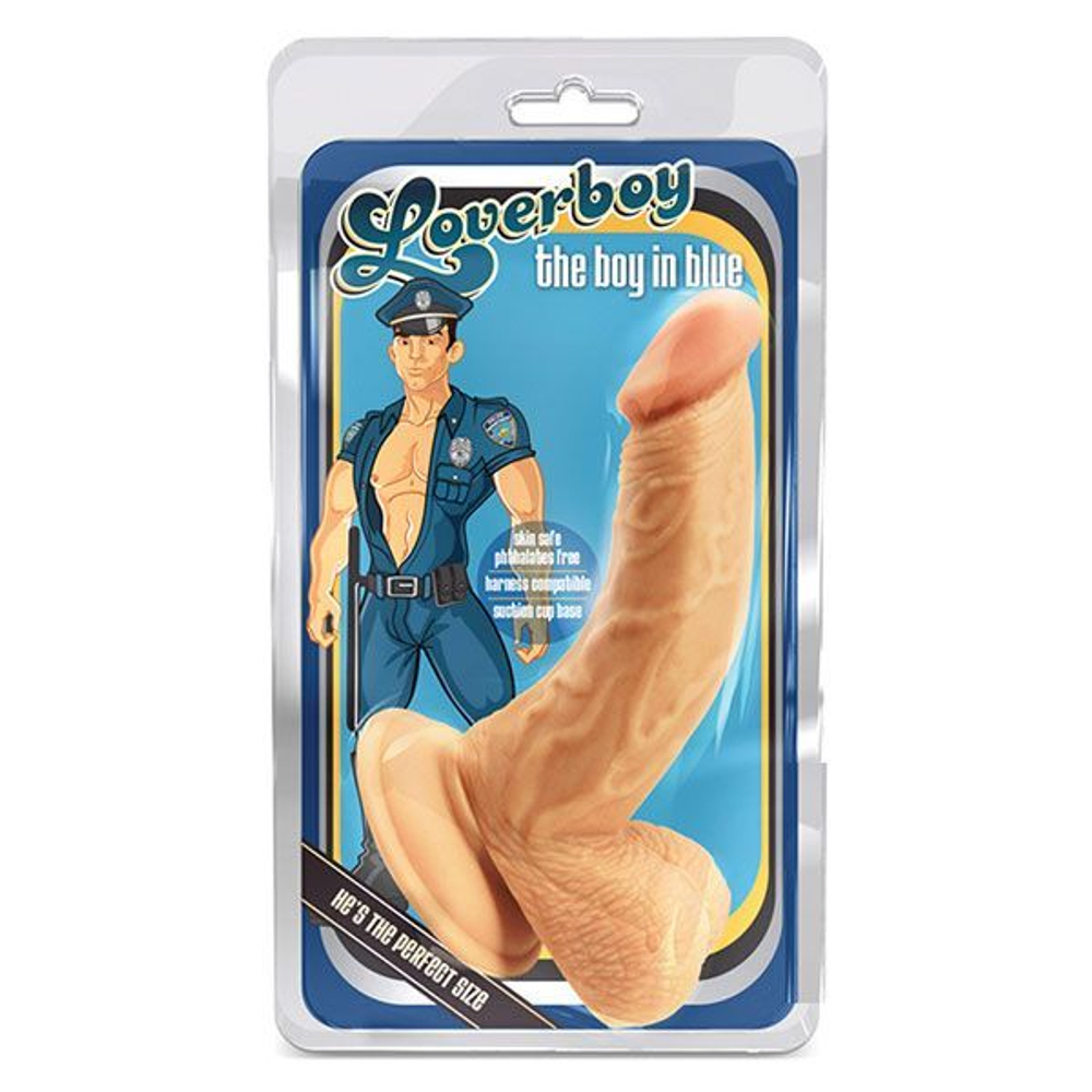 Телесный фаллоимитатор the boy in blue - 16,5 см.