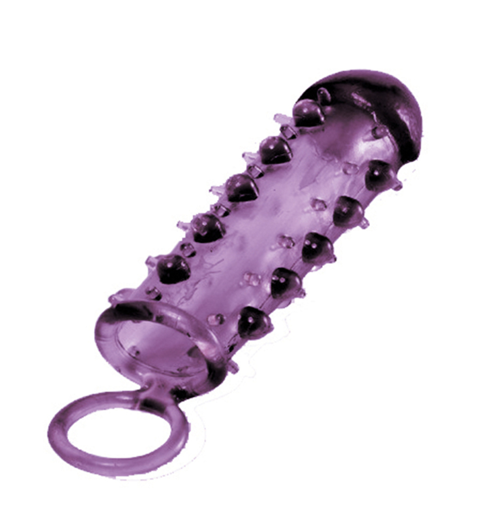 Стимулирующая насадка с закрытой головкой samurai penis sleeve black - 14,5 см.