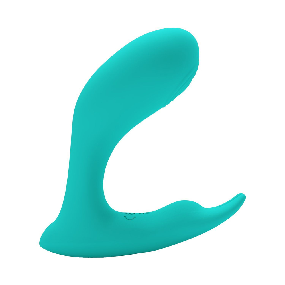 Бирюзовый стимулятор g-точки idabelle - 10,1 см.