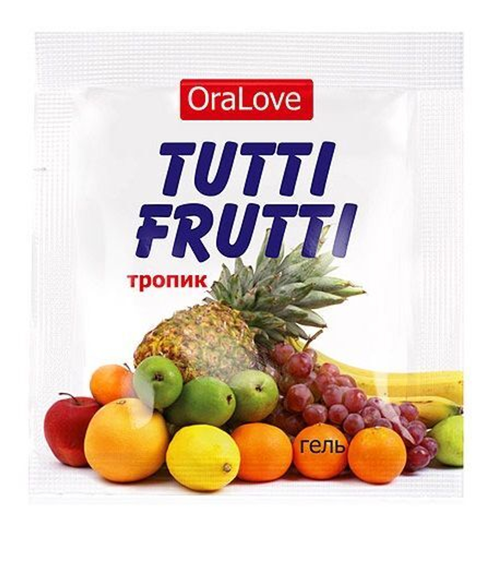 Гель-смазка Tutti-Frutti со вкусом