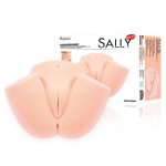 Реалистичный мастурбатор с вращением и вибрацией Sally-X.