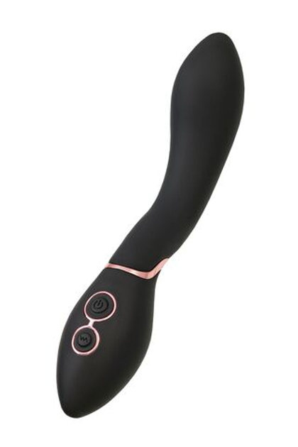 Черный силиконовый вибратор torrent - 20,5 см.