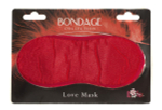 Красная маска на глаза bondage