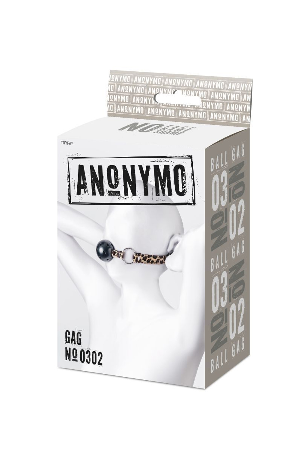 Кляп-шар на ремешках anonymo