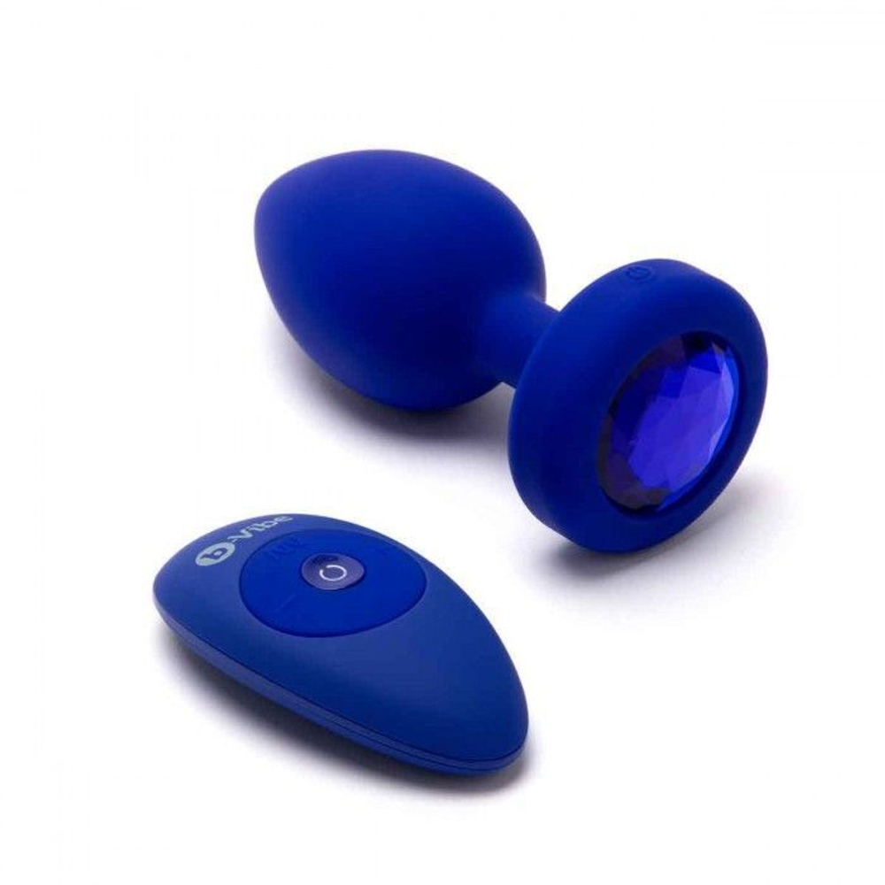 Анальная вибровтулка с кристаллом Vibrating Jewel Plug