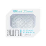 Прозрачный мастурбатор-стимулятор tenga uni diamond