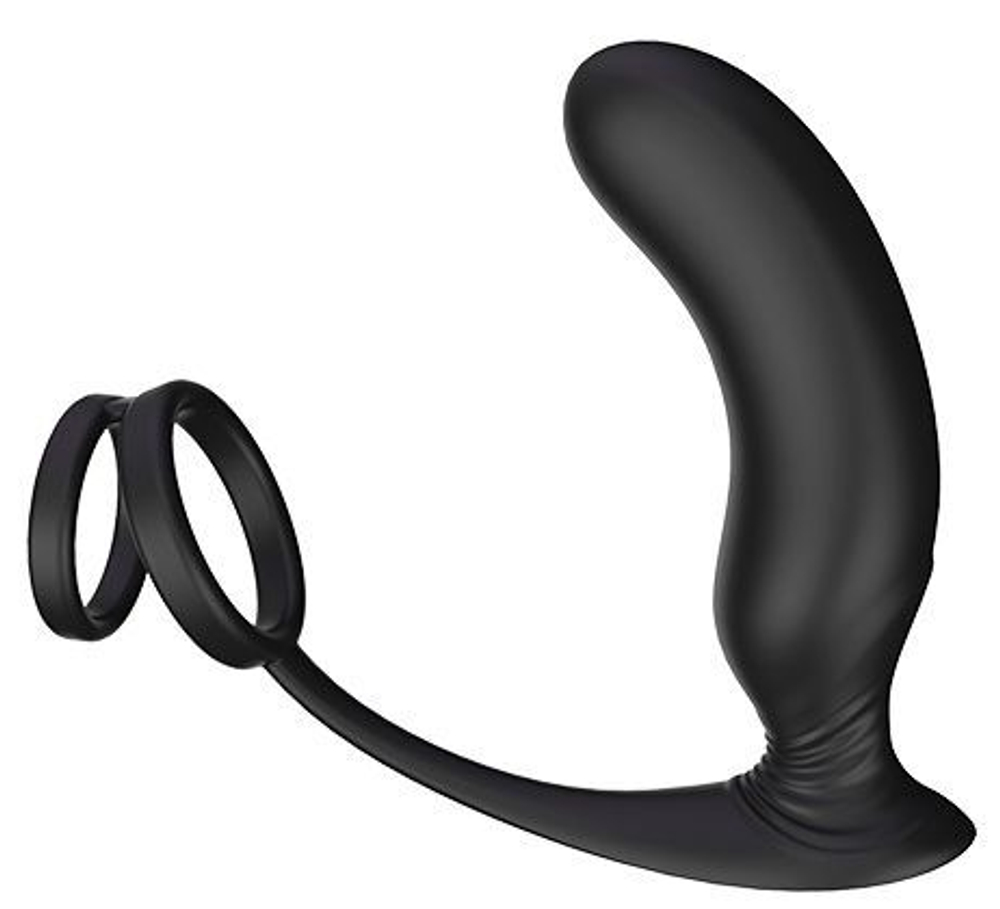 Черный массажер простаты remote p-pleaser