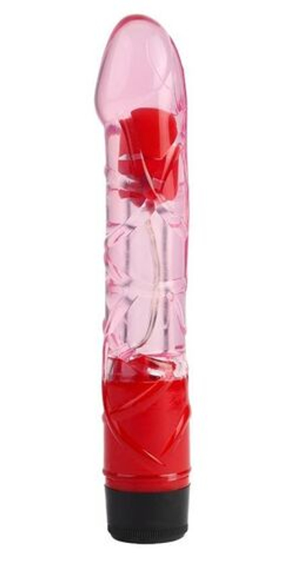 Розовый реалистичный вибратор 9 inch realistic vibe - 23 см.