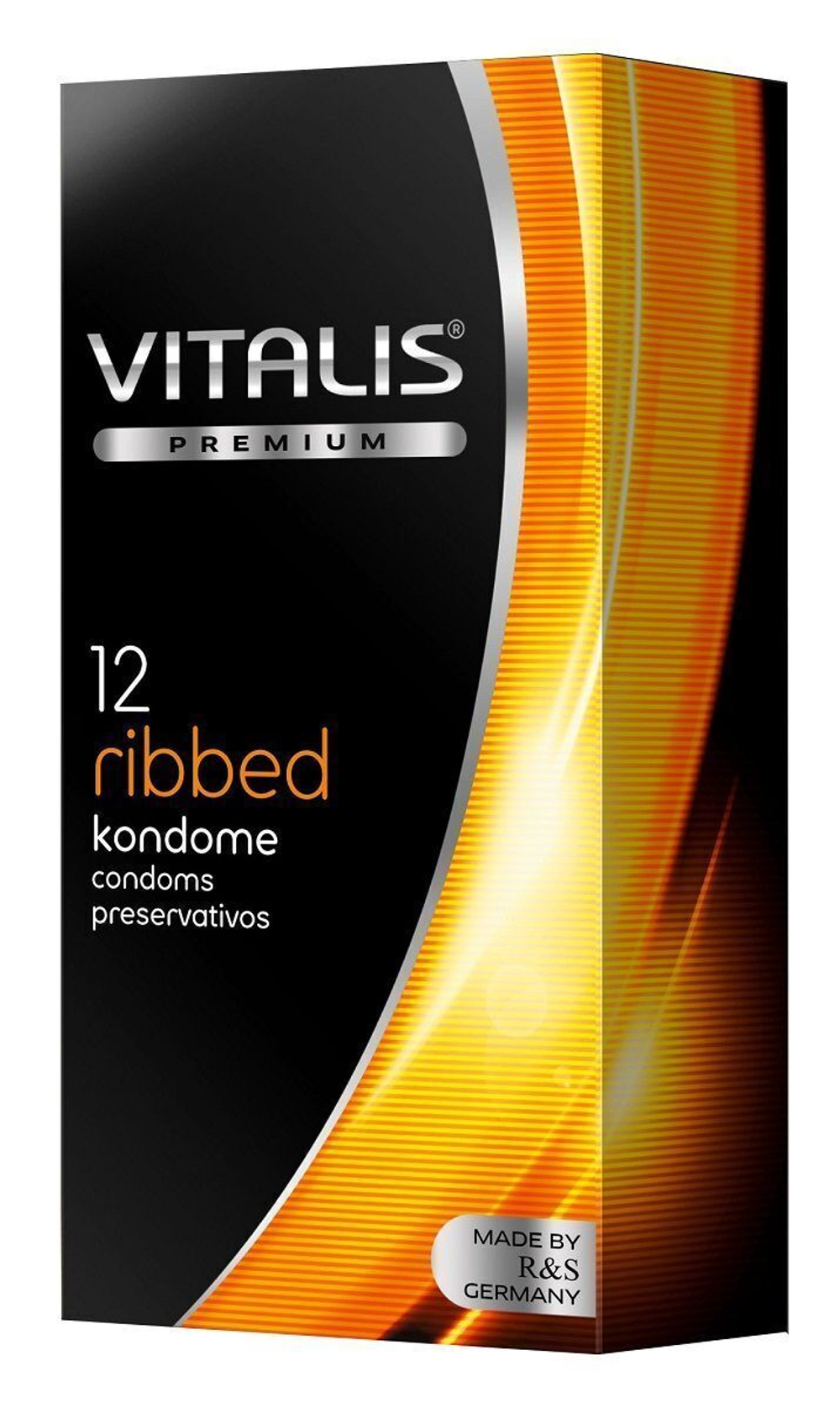 Ребристые презервативы Vitalis Premium Ribbed