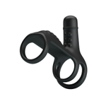 Черная вибронасадка на пенис vibrating penis sling