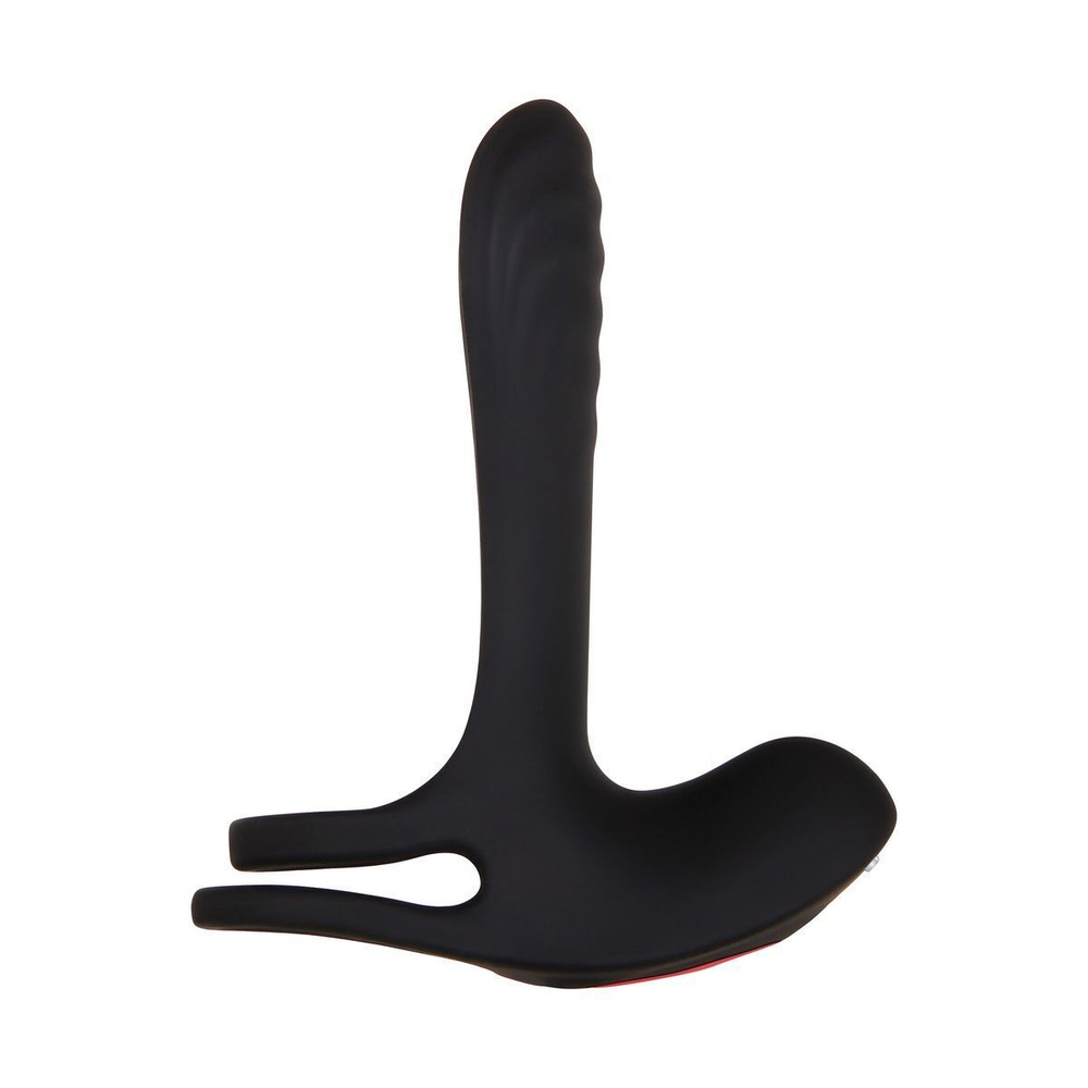 Черная насадка-эректор с пультом ду vibrating girth enhancer