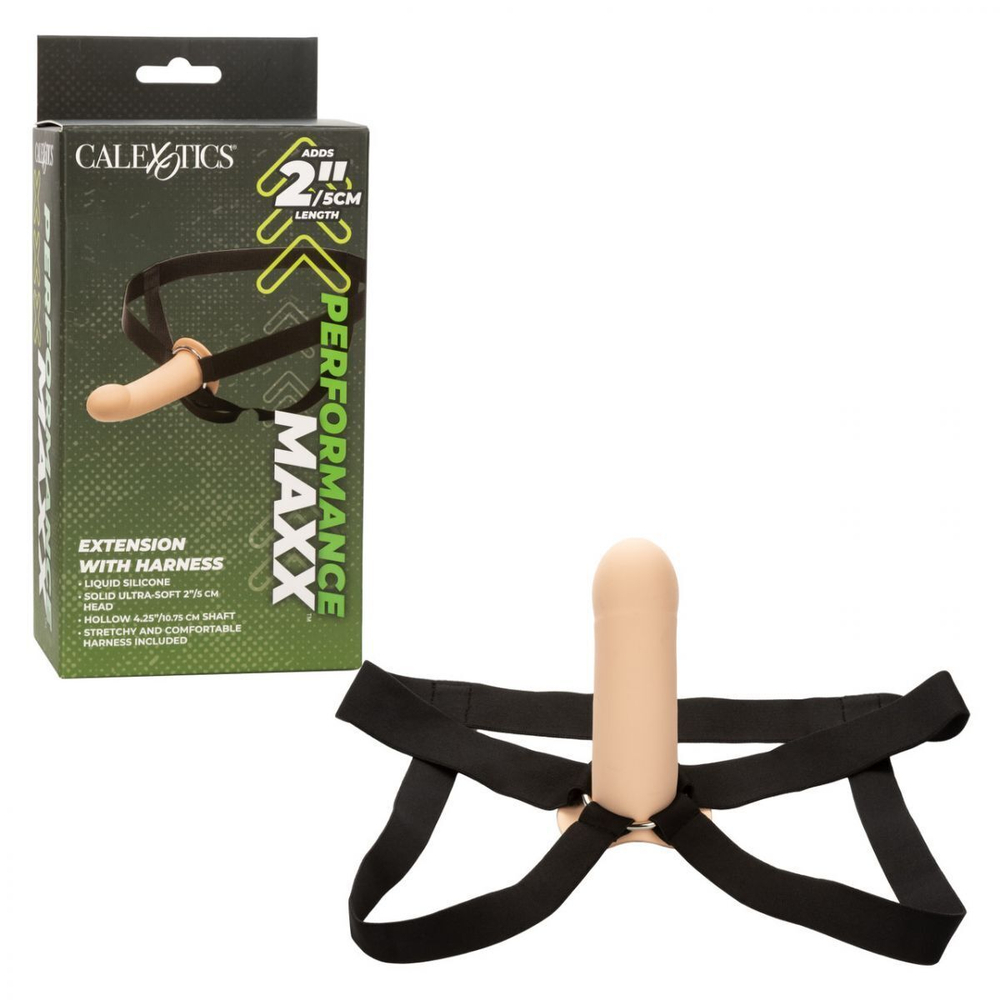 Фаллопротез из силикона extension with harness - 15,75 см.