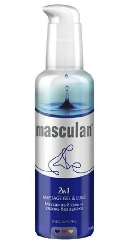 Массажная гель-смазка Masculan без запаха 2- - 130 мл.