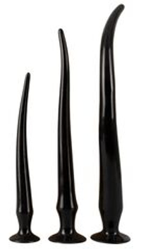 Набор из 3 длинных анальных пробок Super Long Flexible Butt Plug Set