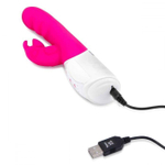 Вибромассажер с клиторальной стимуляцией Clitoral Suction Rabbit - 24,5 см.