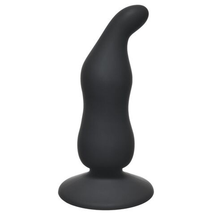 Анальная пробка Waved Anal Plug Black - 11 см.