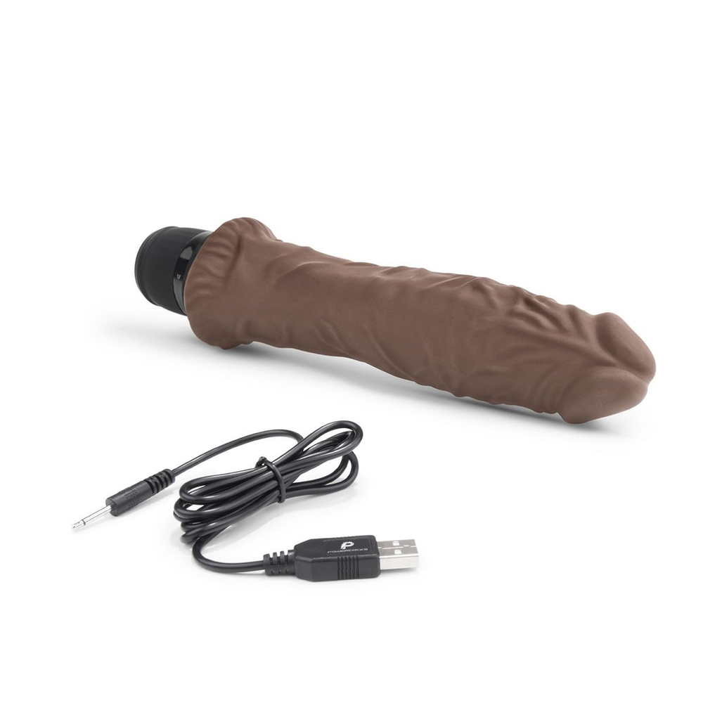 Вибратор-реалистик 8  girthy realistic vibrator - 24,5 см.