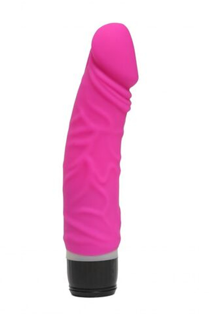 Cиликоновый вибратор-реалистик с 7 режимами вибрации - 19,5 см.