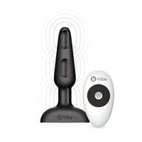 Анальная вибропробка с 3 источниками вибрации TRIO REMOTE CONTROL PLUG - 13,5 см.