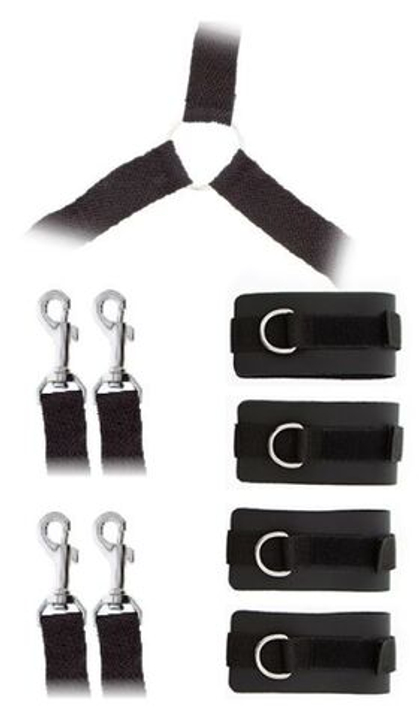 Комплект наручников и поножей luxurious bed restraint cuff set