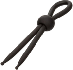 Черное эрекционное лассо на пенис liquid silicone lasso