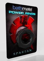 Чёрное эрекционное кольцо spartan