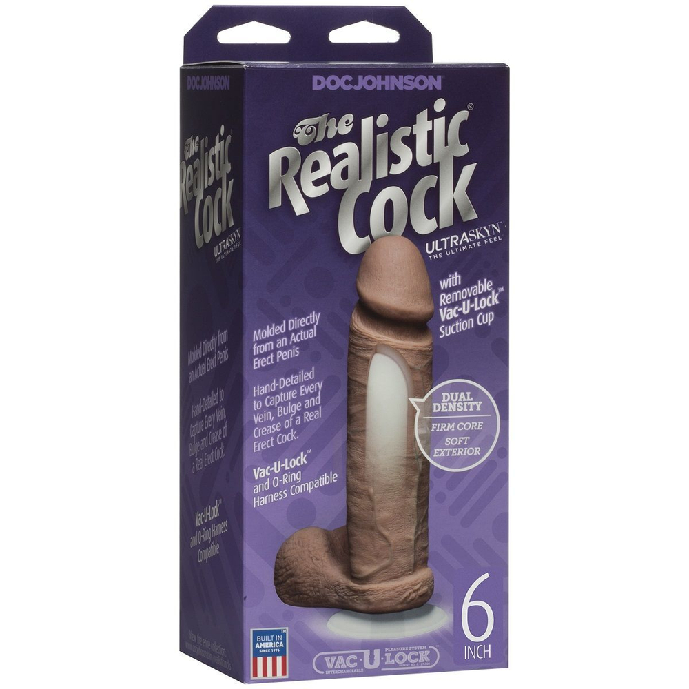 Реалистичный фаллоимитатор the realistic cock ultraskyn 6”