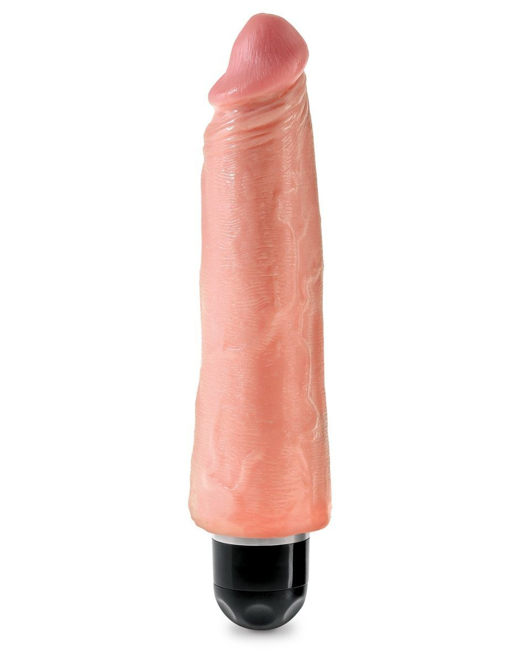 Телесный вибратор-реалистик 8  vibrating stiffy - 24,8 см.