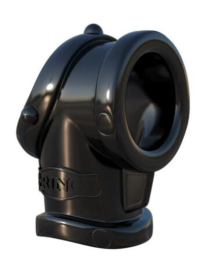 Черная насадка для пениса cock pipe with ball-stretcher