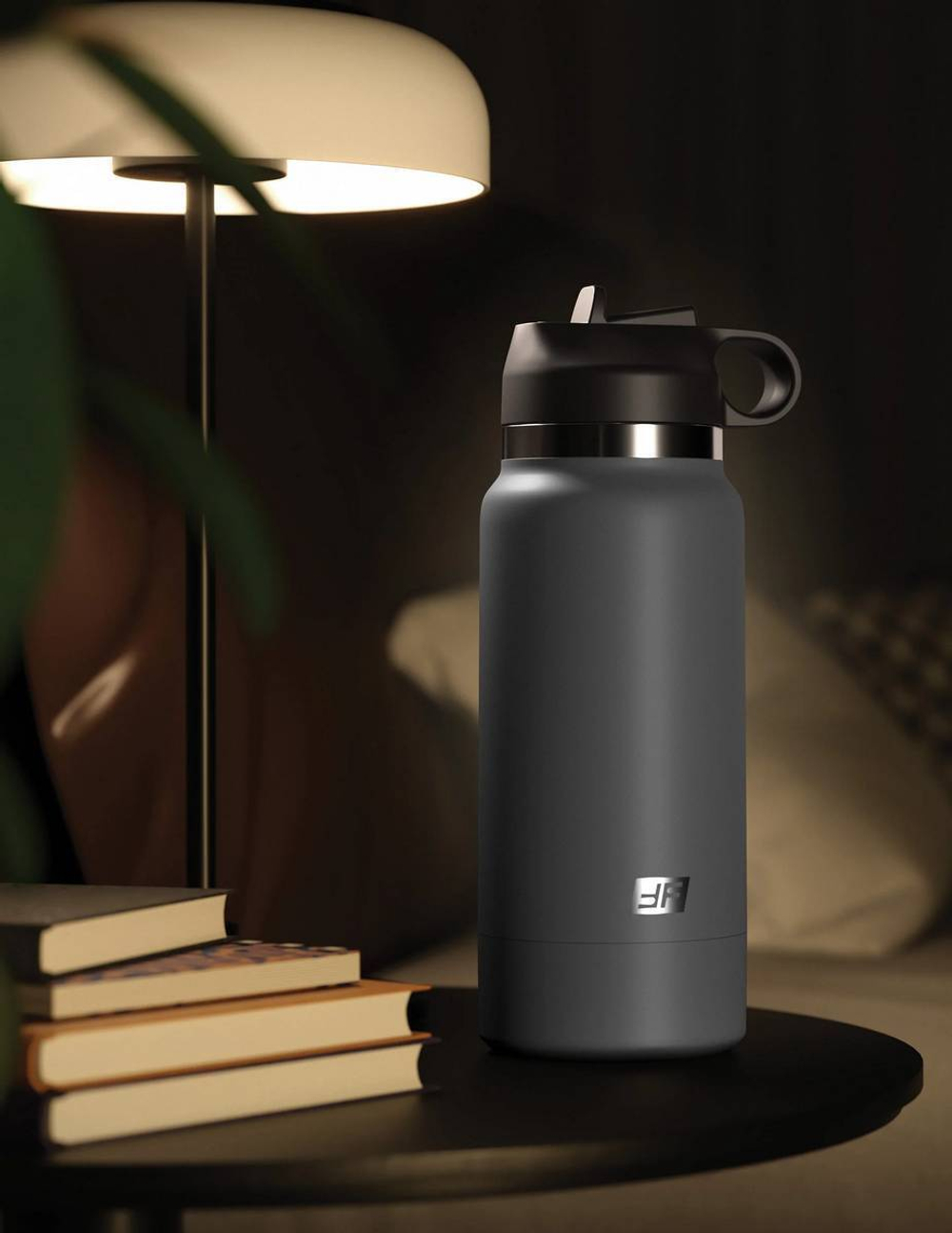 Серый мастурбатор в виде бутылки f*ck flask
