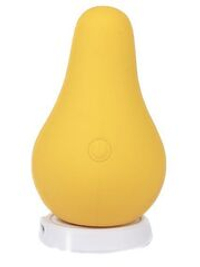 Желтый перезаряжаемый вибратор Juicy Pear - 8,2 см.