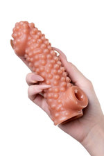 Насадка на фаллос с бугорками cock sleeve 004 size m - 15,6 см.