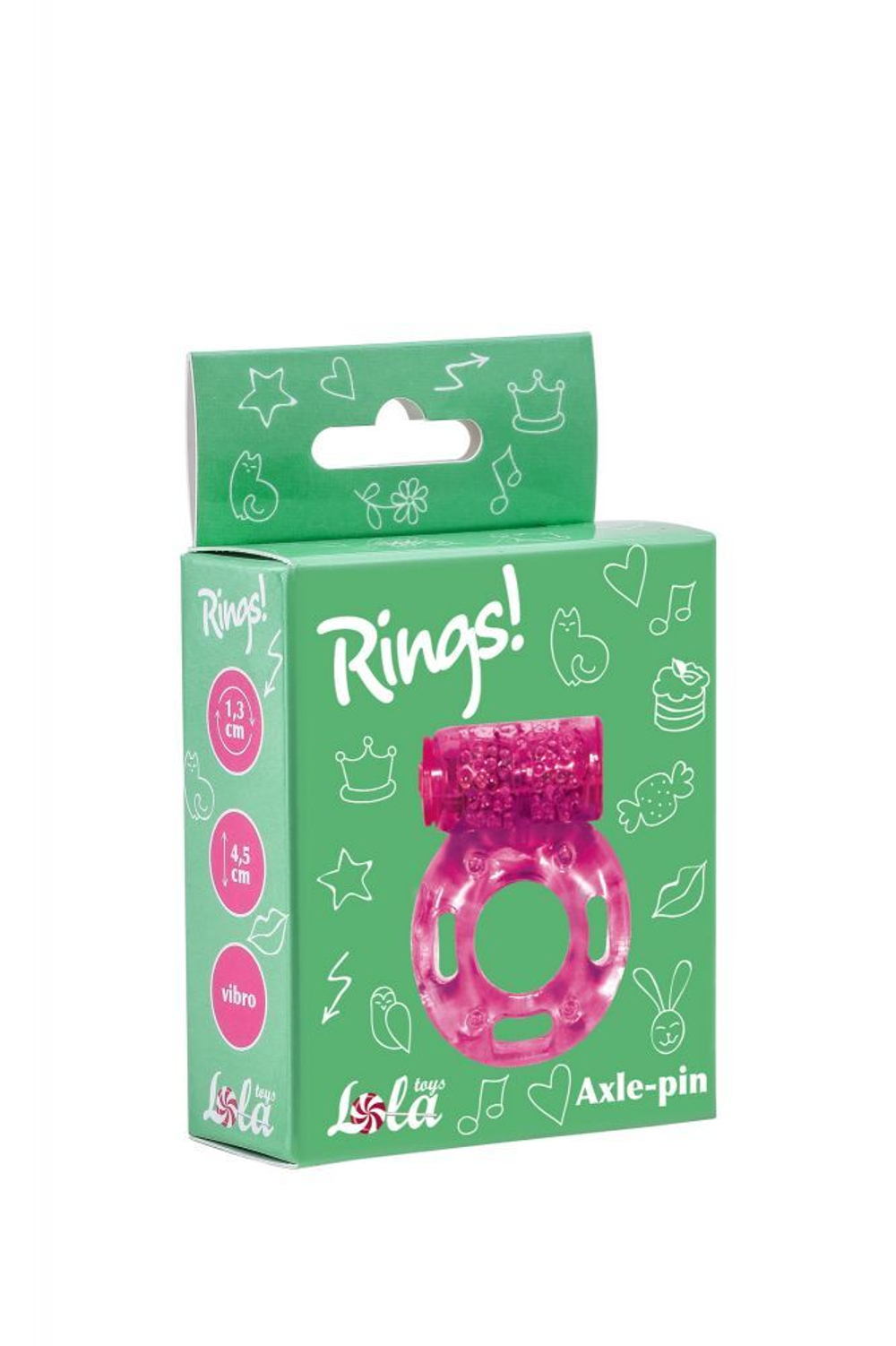 Эрекционное кольцо с вибрацией rings axle-pin