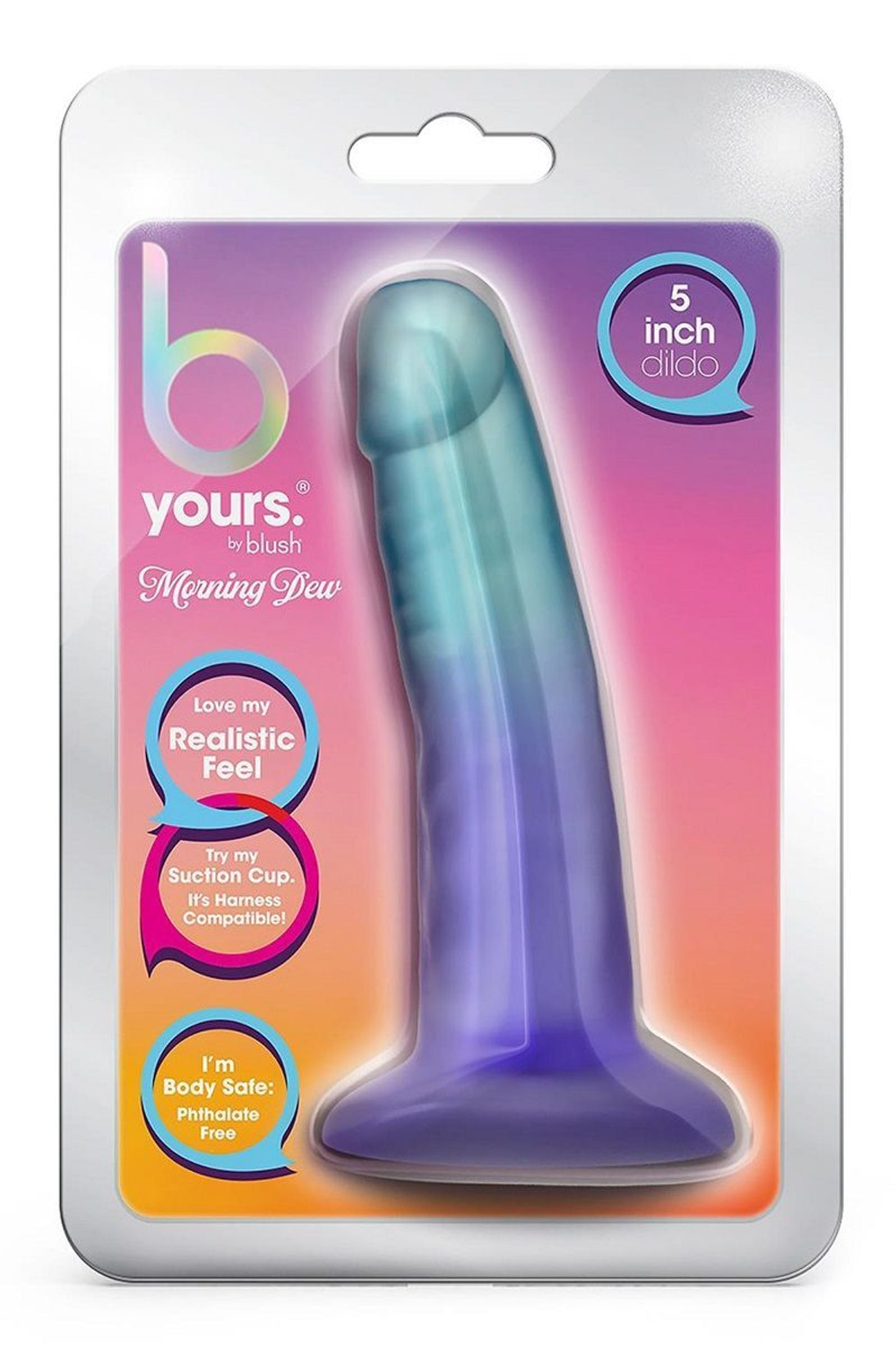Небольшой фаллоимитатор morning dew 5 inch dildo - 13,9 см.