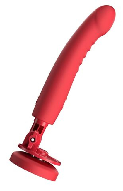 Красный вибратор mission 2 с технологией touch-sense - 20 см.