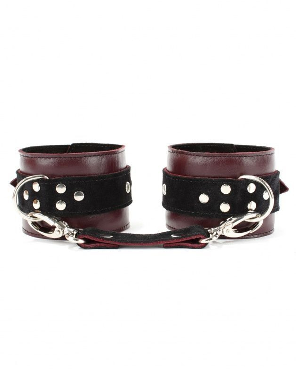 Бордовые наручники maroon shackles of hands