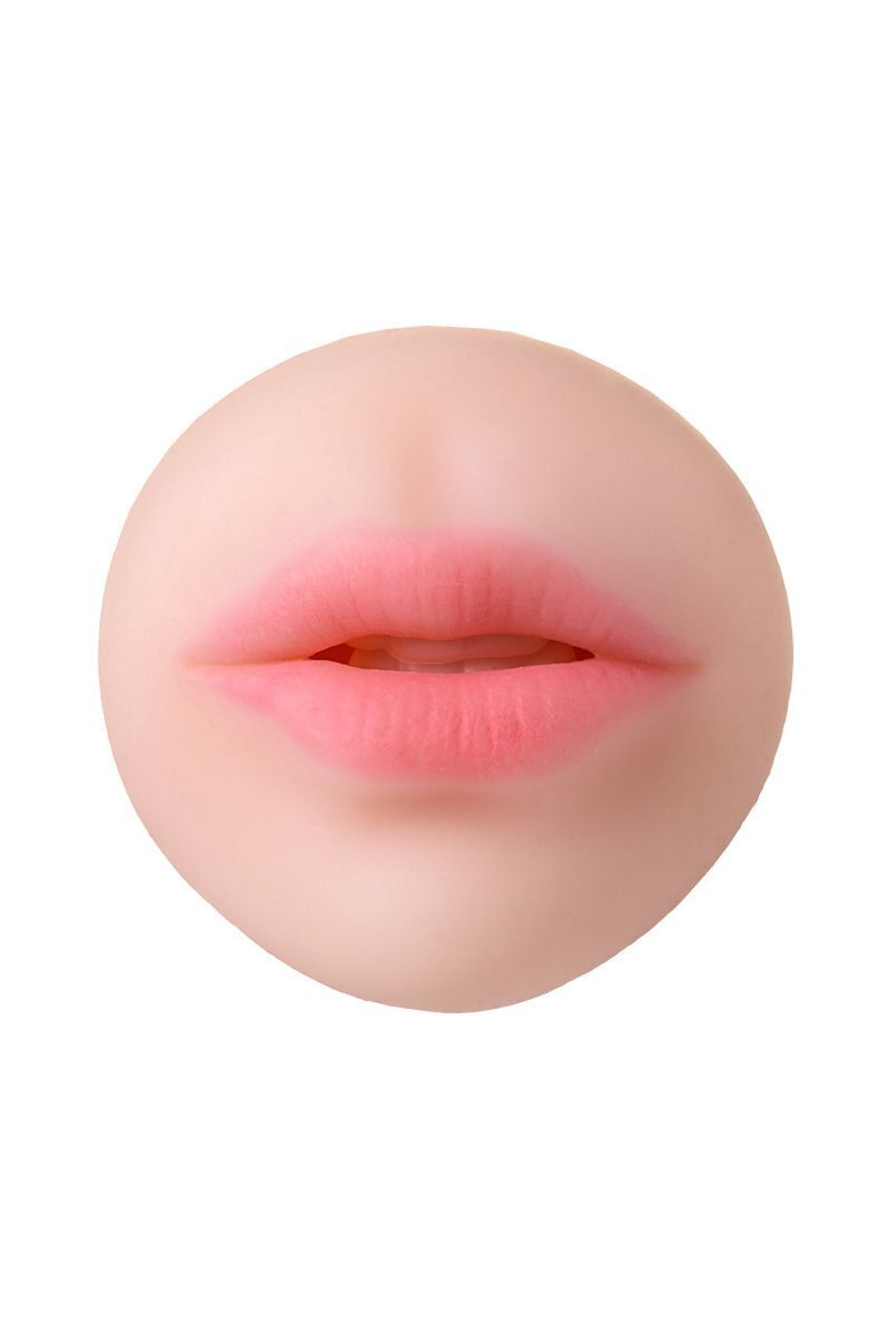 Телесный двусторонний мастурбатор pretty mouth - ротик и вагина