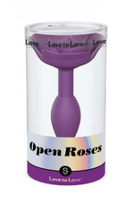 Анальная пробка с ограничителем-розой Open Rose