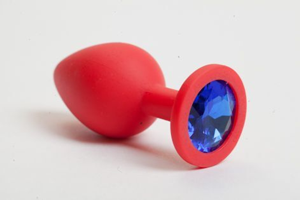 Силиконовая пробка со стразом - 9,5 см.
