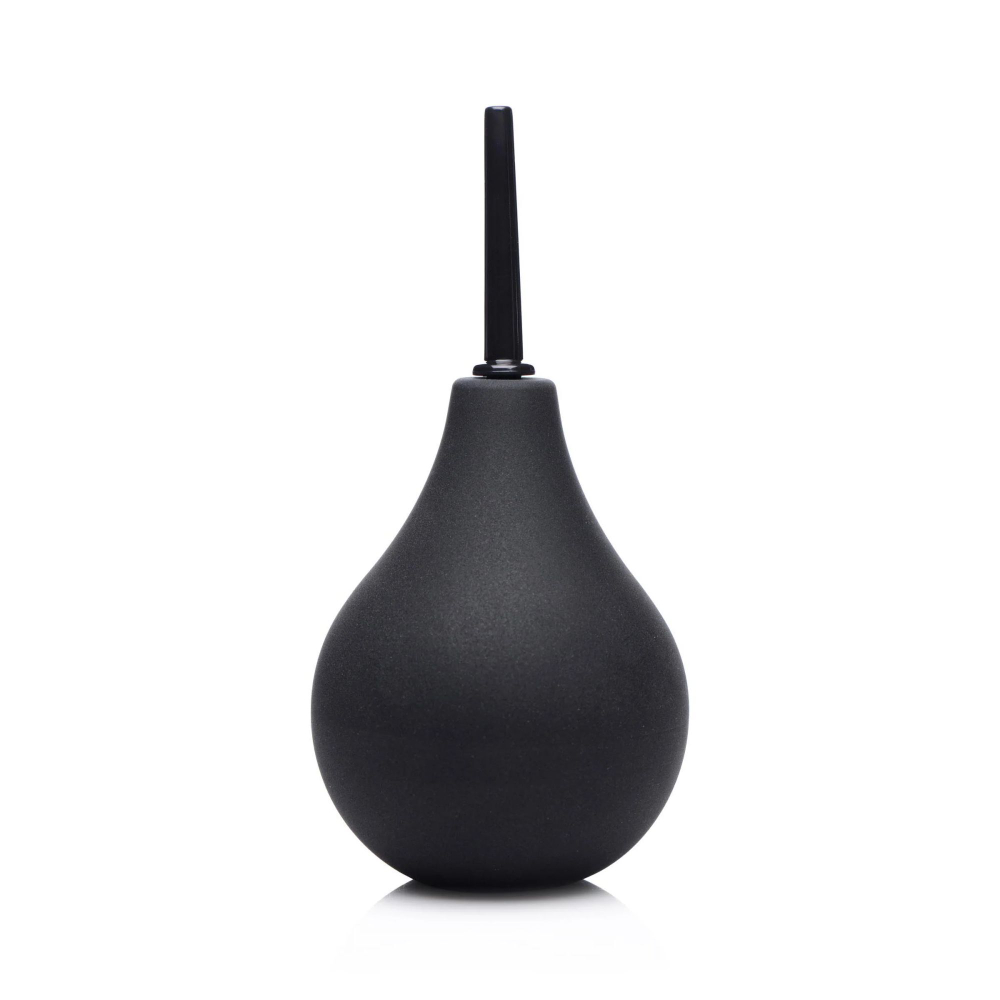 Черный анальный душ thin tip enema bulb